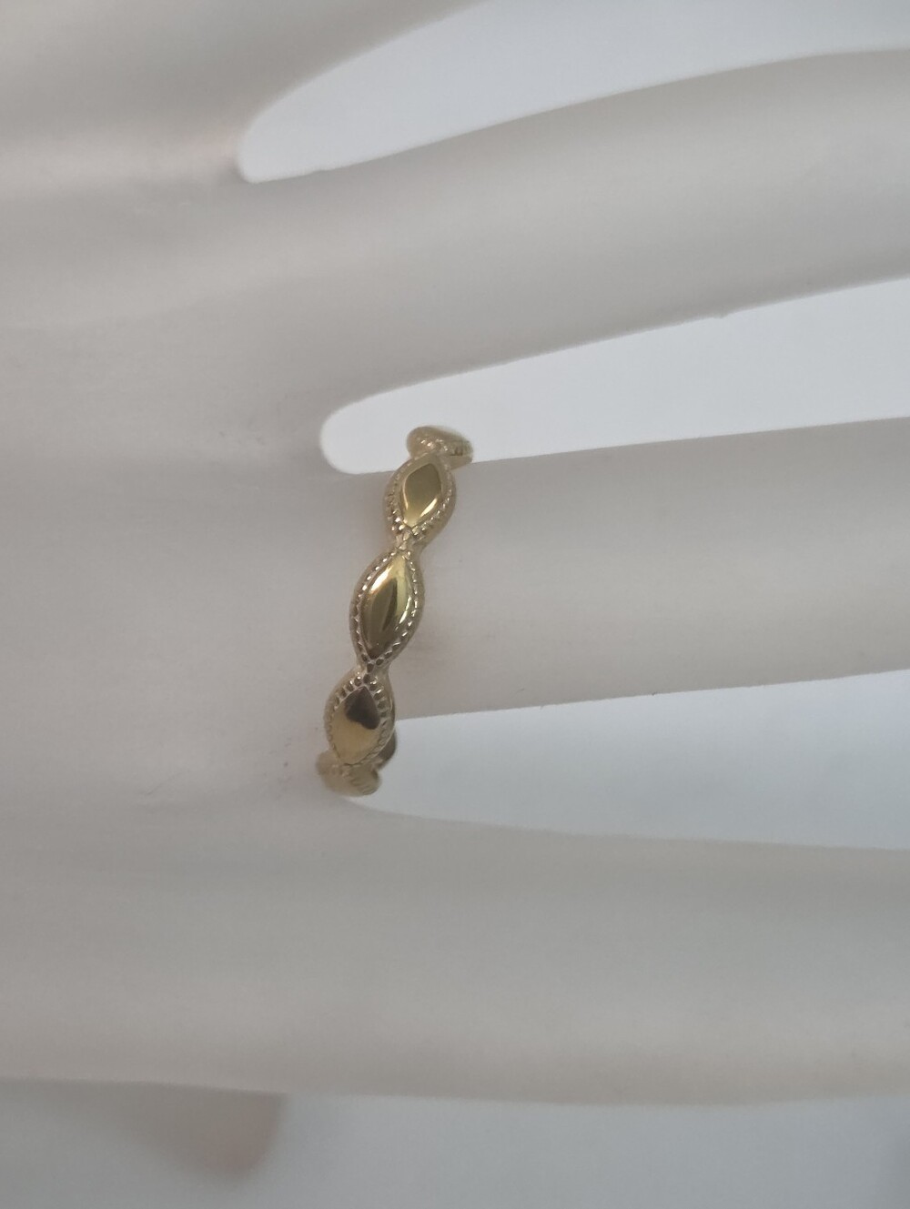 atolea aphrodite gold tone ring non tarnish stainless steel simple sz 7 4mm